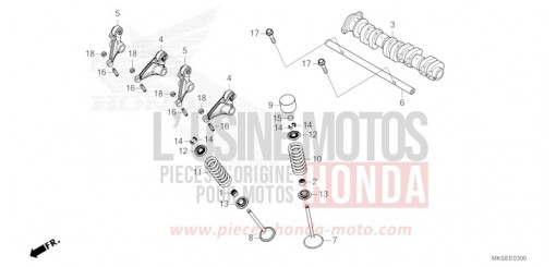 ARBRE A CAMES/SOUPAPE CRF1100A4M de 2021